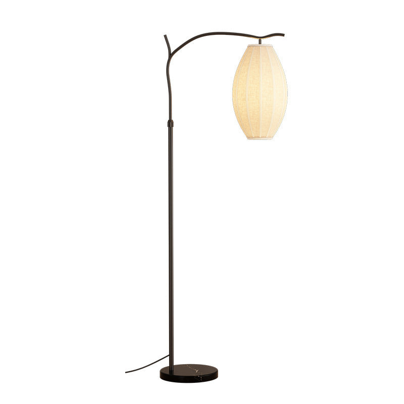 Floor lamp medieval style living room 2025 new style new chinoiserie zen wabi-sabi style bedroom bedside lamp fishing lamp table lamp
