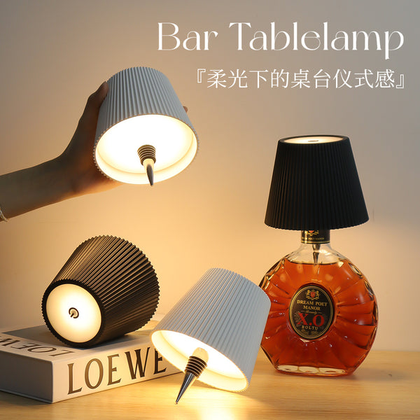 Cross-border LED striped atmosphere desk lamp plug-in wine bottle lamp bar bar light   manufacturers wholesale