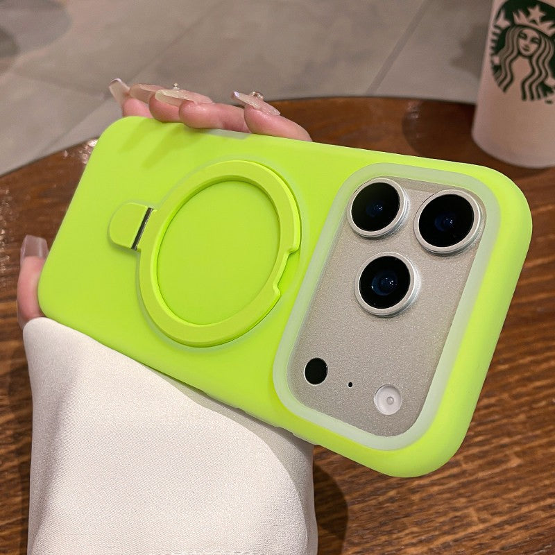 New iphone 17 pro max jelly skin magnetic stand phone case, compatible with apple 16, full coverage protective cover