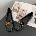 New arrival square toe flatsflatsflats women's easiest for match soft bottom bean shoesflats women's plus sizefrenchflatsflats black