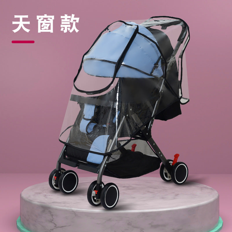 Universal stroller rain cover - baby umbrella stroller windproof & warm winter raincoat