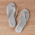 spring festival new plus size women's foreign trade shoes solid color striped thong low heel slip-on sandals