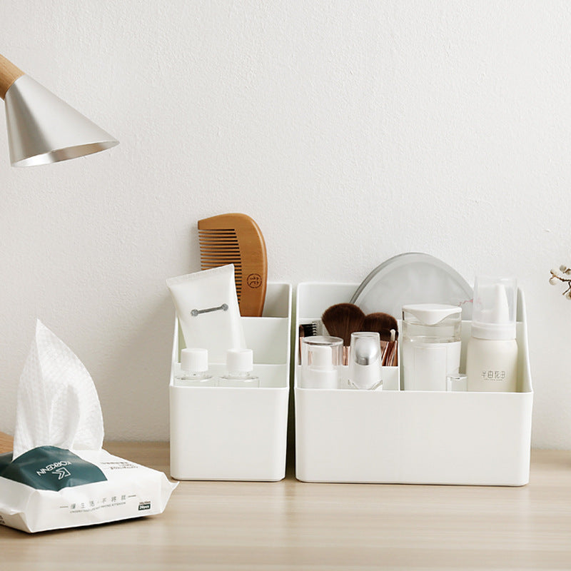 Living room multifunctional plastic office desktop remote control storage box cosmetic storage box