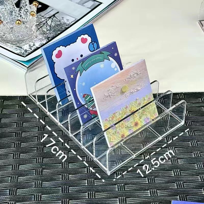Acrylic ladder display stand blind box storage rack bar storage multi-layer transparent display stand cosmetics storage rack