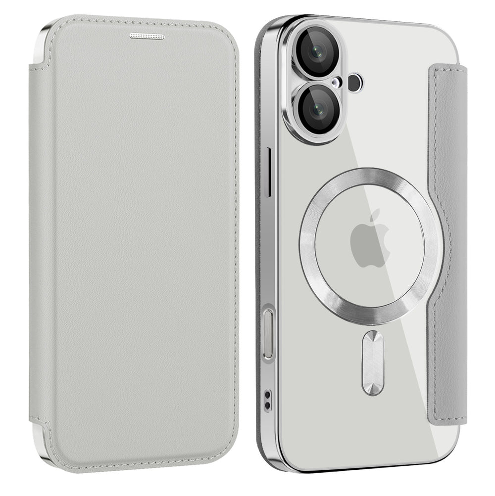 Popular apple 16plus flip leather case mobile phone case iphone15 magnetic anti-fall 13 protective cover cross-border