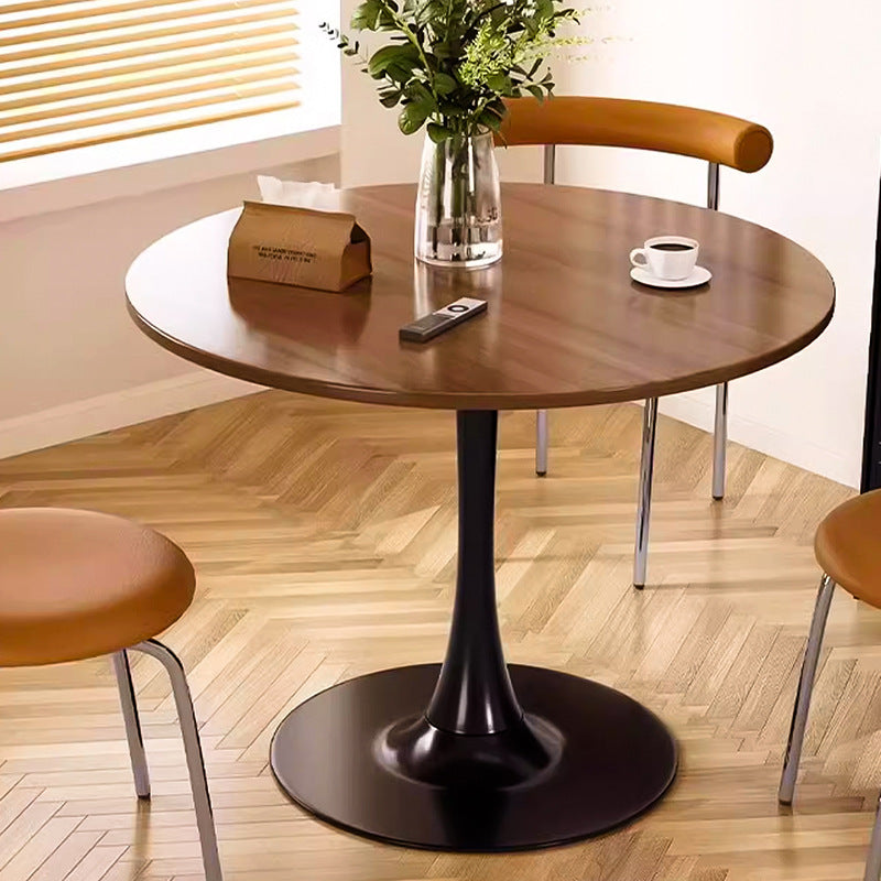 Small apartment dining table, home balcony table, tulip round table, suitable for bubble tea shops, negotiation table, restaurant small round table