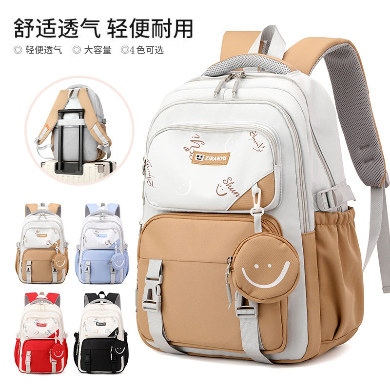 New large-capacity versatile and durable wear-resistant schoolbag for primary school students in grades 4 and 6, junior high school students backpack