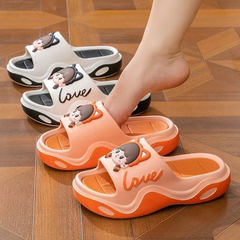 New women's platform slippers: summer fashion ins style, high-value design, non-slip, waterproof, soft sole slides - wholesale available