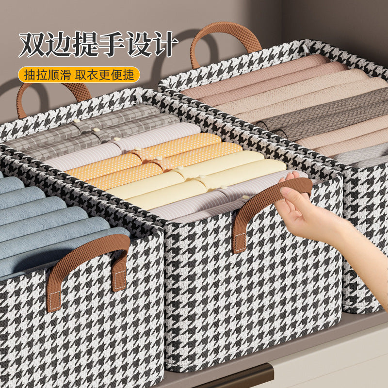 Qiandongge steel frame clothing pants storage box drawer type multi-functional dormitory whole clothing cabinet clothing storage box