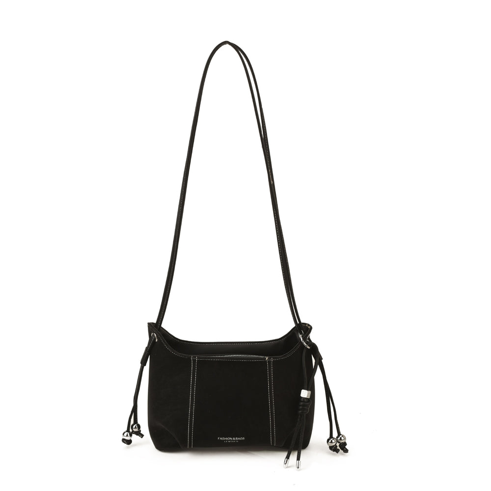 Vintage chic small handbag women's bag 2025 new autumn/winter versatile shoulder bag minimalist large capacity commuter crossbody bag