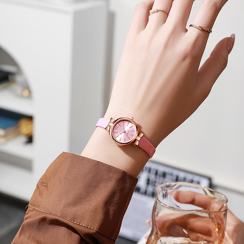 New arrival small fresh forest style antique style alloy watch female student casual thin belt women's watch black