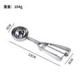 Stainless steel ice cream scoop scooper ice cream scoop scooper scoop scooper fruit scoop handy gadget