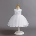 Export ready-made baby girl princess dress puffy gauze cake dress first birthday dress kids dress