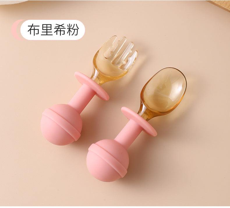 Baby elephant spoon baby eating training fork spoon independent eating supplementary food spoon kids supplementary food feeding tableware