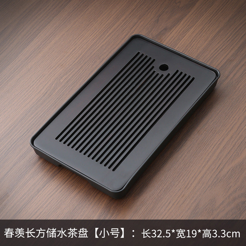 Wholesale small tea tray Household rectangular small drain tray Tea table Water storage dry brewing tea set Tea sea dry brewing table