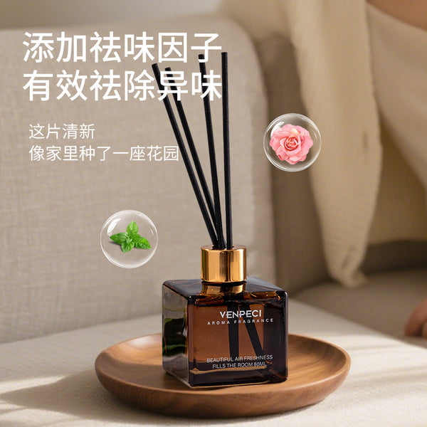Wimpez 80ML Gold Cover Aromatherapy Household Indoor Long-lasting Fragrance Bedroom Hotel Room Fireless Toilet Deodorization