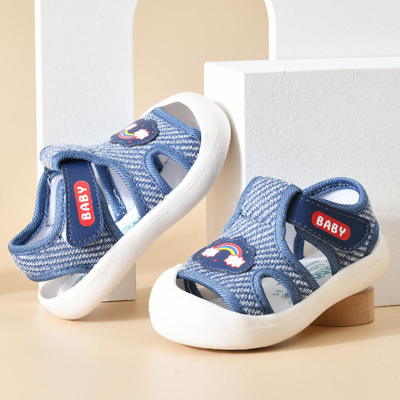 Baby sandals, first walker shoes, summer soft sole non-slip, 0-1-3 years old infant mesh toddler shoes for baby girls and boys