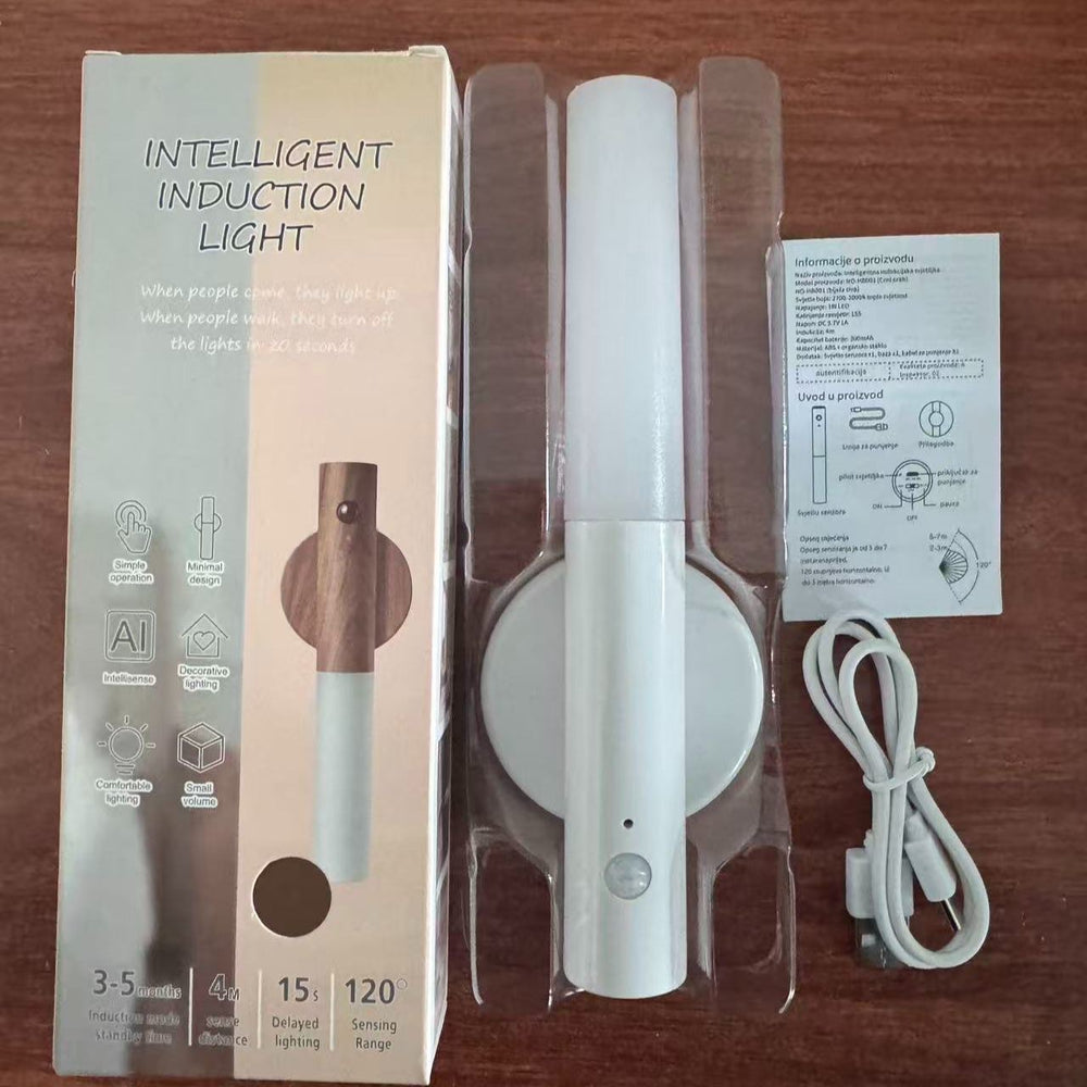 smart human body sensor led night light creative table lamp corridor night light charging wall lamp outdoor emergency light