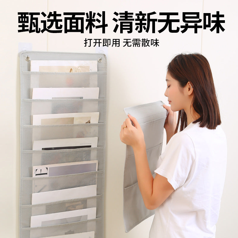 Office Stationery Magazine Storage Bag File Bag Classroom Student Books Hanging Book Bag Large Capacity Storage Hanging Bag