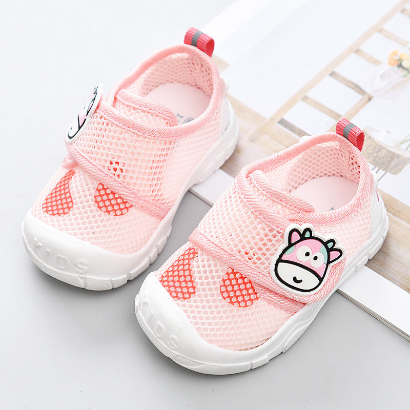 Yidian baby cloth sandals women's summer infant shoes new arrival toddler shoes one year old men's soft bottom