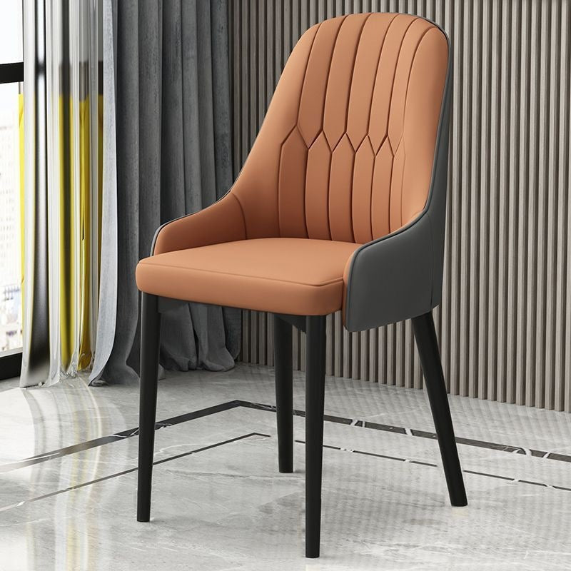 Hotel & home light luxury dining chair - minimalist modern backrest stool, office chair, restaurant leisure chair, dining table chair - metal & other materials