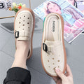 Women's summer slippers 2023 new fairy style sandals, trendy versatile platform slides, cloud-like comfort, thick sole beach shoes