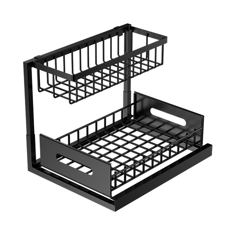 Spot Cross-border Kitchen Storage Shelf Under Sink Storage Pull-out Basket Multifunctional Kitchen Seasoning Rack Storage Rack