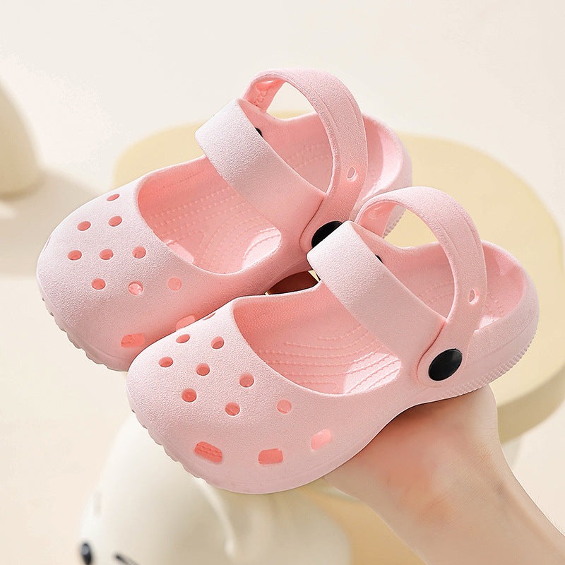 Kids' clogs - summer girls' indoor/outdoor non-slip soft sole princess baby cartoon cute slippers