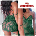 new sexy lingerie nightgown - lace mesh see-through babydoll with back tie straps (model b3064)