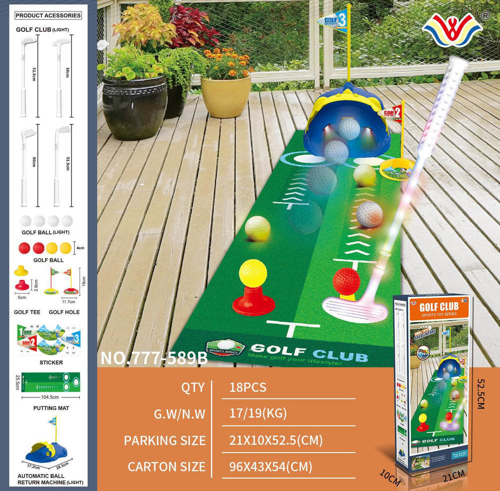 New kids' electric golf returner - mini golf training set for early childhood education and development (kindergarten)