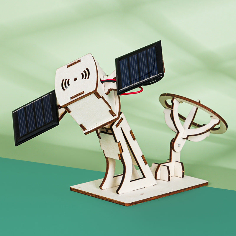 Science and Technology Small Production Solar Energy Artificial Flight Satellite Model Science Experiment Student Handmade DIY Teaching Aids SETAM