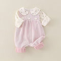 Spring autuminfant super cute baby suit spring style baby shirt clothes overalls outing two-piece set