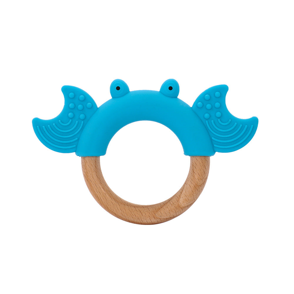's new food-grade platinum silicone children's toothpaste baby chewing glue baby cartoon beech molar stick