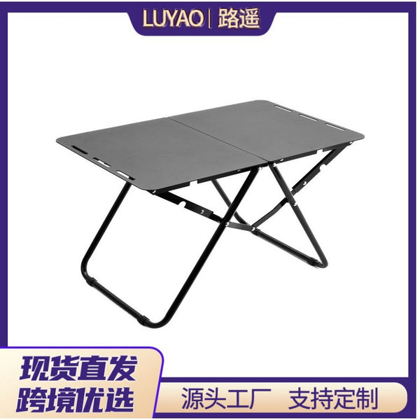 Cross-border outdoor aluminum alloy quick-open tactical table portable folding table lightweight picnic camping table barbecue table