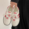 Summer chunky platform korean style white sneakers for women 2026, leather upper, versatile chic, breathable athletic casual board shoes for students
