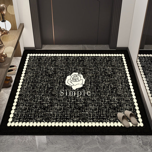 Modern simple entry door household floor mat porch foot pad dirt-resistant wear-resistant water-absorbing non-slip door mat can be cut