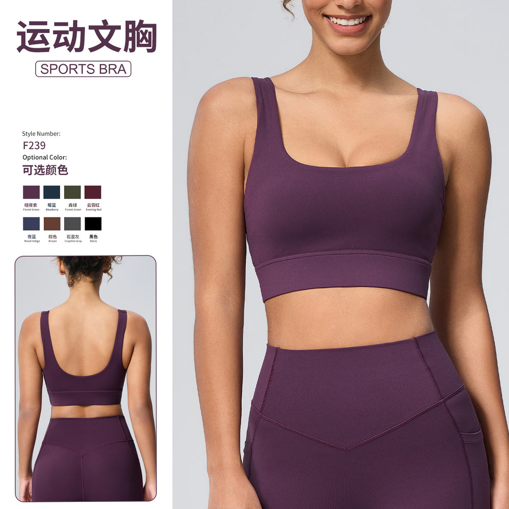 new arrival high-strength sports intimates running bubble wrap yoga vest women's outdoor fitness beautiful back sports bra