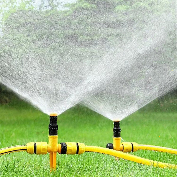 Adjustable 360-degree automatic sprinkler, garden lawn irrigation vegetable field sprinkler irrigation nozzle, sprinkler watering artifact