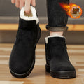 Men's snow boots winter fur-lined warm cotton shoes outdoor waterproof non-slip plush thickened northeast cotton boots