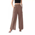 quick-dry sun protection ice silk cargo pants - women's summer lightweight high-waisted loose fit slimming casual straight leg hot girl style