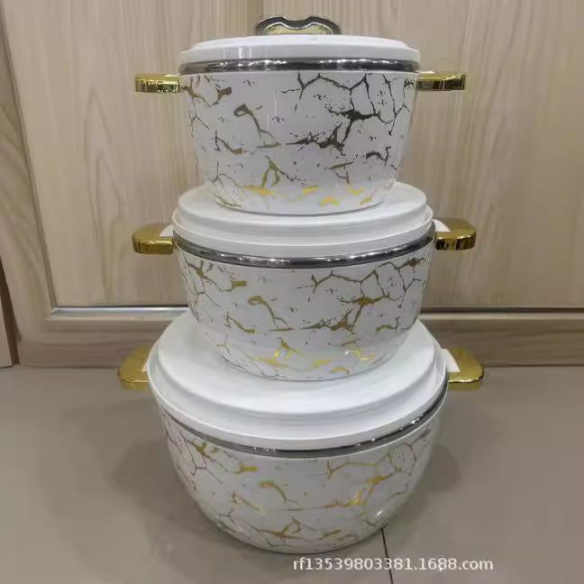 2l-3.5l-6.5lexport cross-border export to africa food warmer container 3pcs thermal insulation box