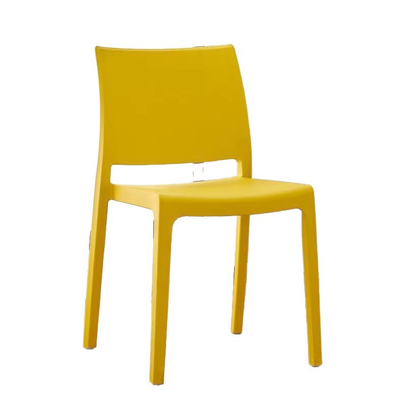 Nordic backrest chair plastic dining chair modern thickened minimalist stackable backrest chair casual restaurant chair wholesale