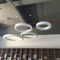 Round led pendant light - ideal for shopping malls, supermarkets, gyms, offices, and industrial spaces - hollow round design