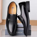 【ready to ship】new men's leather shoes - business casual, genuine soft leather, anti-slip soft sole, comfortable shoes for middle-aged and elderly men