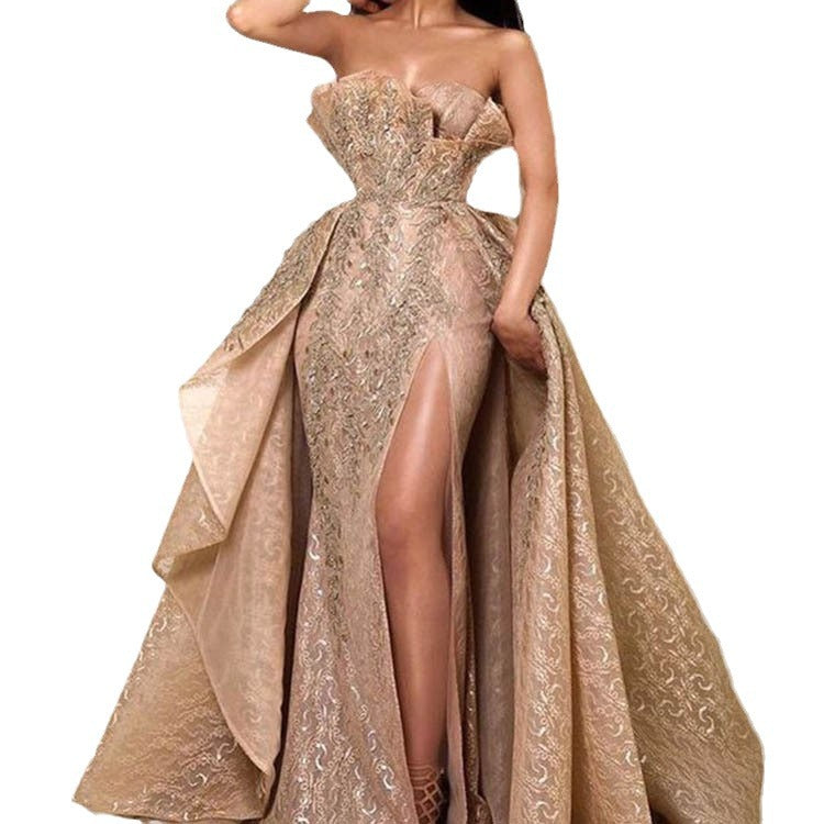 fashionexportnew arrival women's dress  dunhuangsexytube top long skirtelegant evening dress