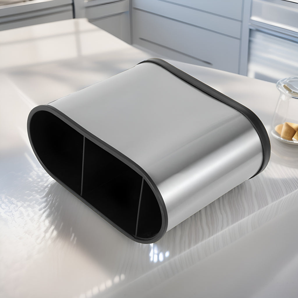 Cross-border new kitchen household stainless steel chopsticks tableware multi-functional integrated drain storage box spoon chopstick cage