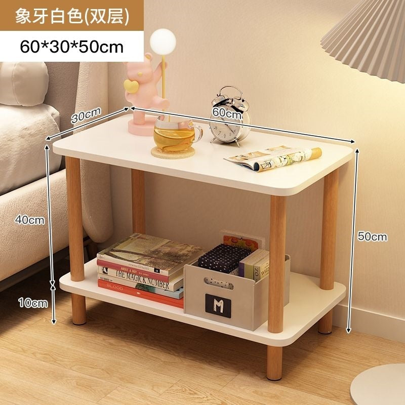 Bedside table bedside small table casual rental house small square table sofa side table bedroom simple for home storage rack