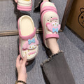 2025new arrival shit-stepping clogs for women outwearsummercutepopularthick sole nurse beach two-wear toe-cap slippers