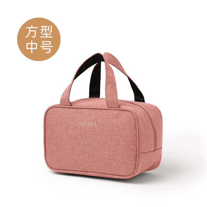 Bento bag, thermal insulation bag, double-layer lunch box, handbag, aluminum foil thickened large bag with rice bag, office worker lunch box bag.