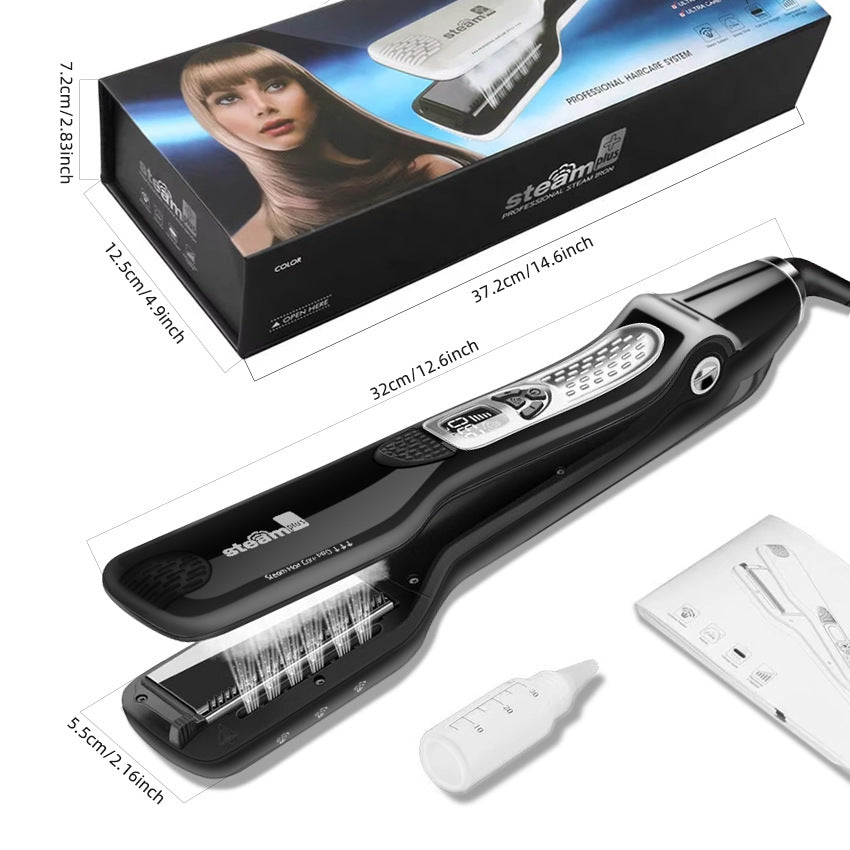 Cross-border steam hair straightener Multifunctional hair straightener Splint Curling iron Straight roll Dual-purpose spray Straight plate clip European standard electrical appliances